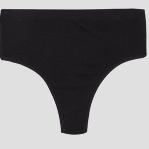 Universal Standard UltimateS High Rise Thong in Black  US size M NWT